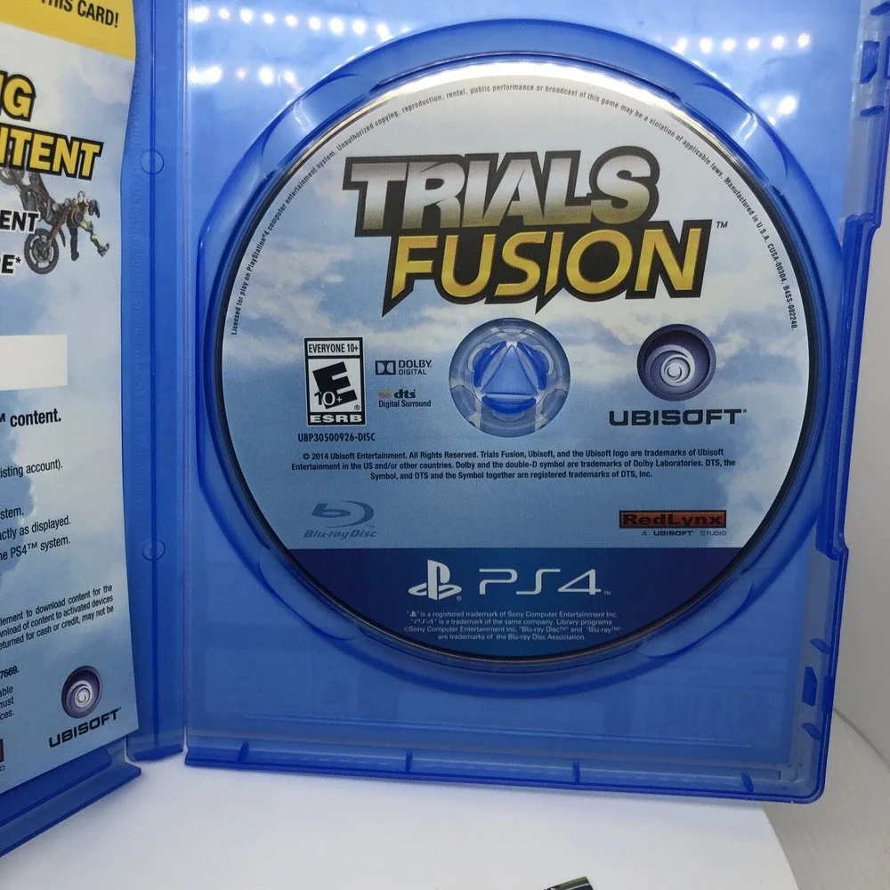 Trials Fusion (Sony PlayStation 4, 2014) Excellent Condition, Works‎